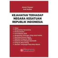 Kejahatan terhadap negara kesatuan Republik Indonesia