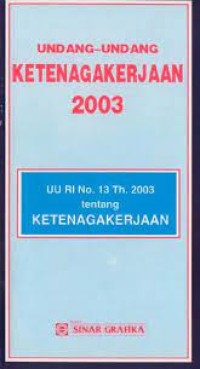 Undang-undang ketenagakerjaan 2003